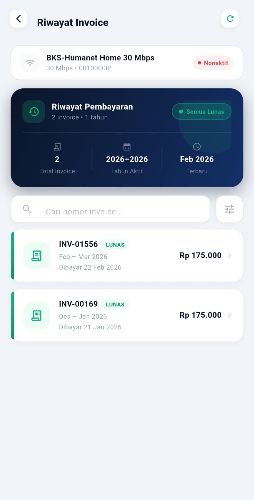 Invoice details