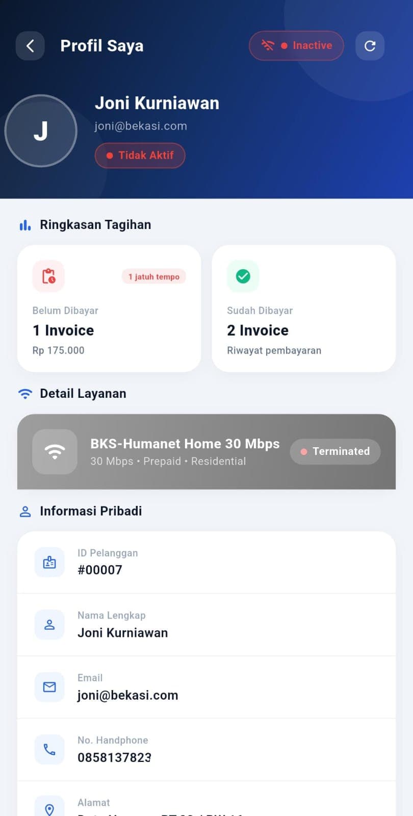 User profile