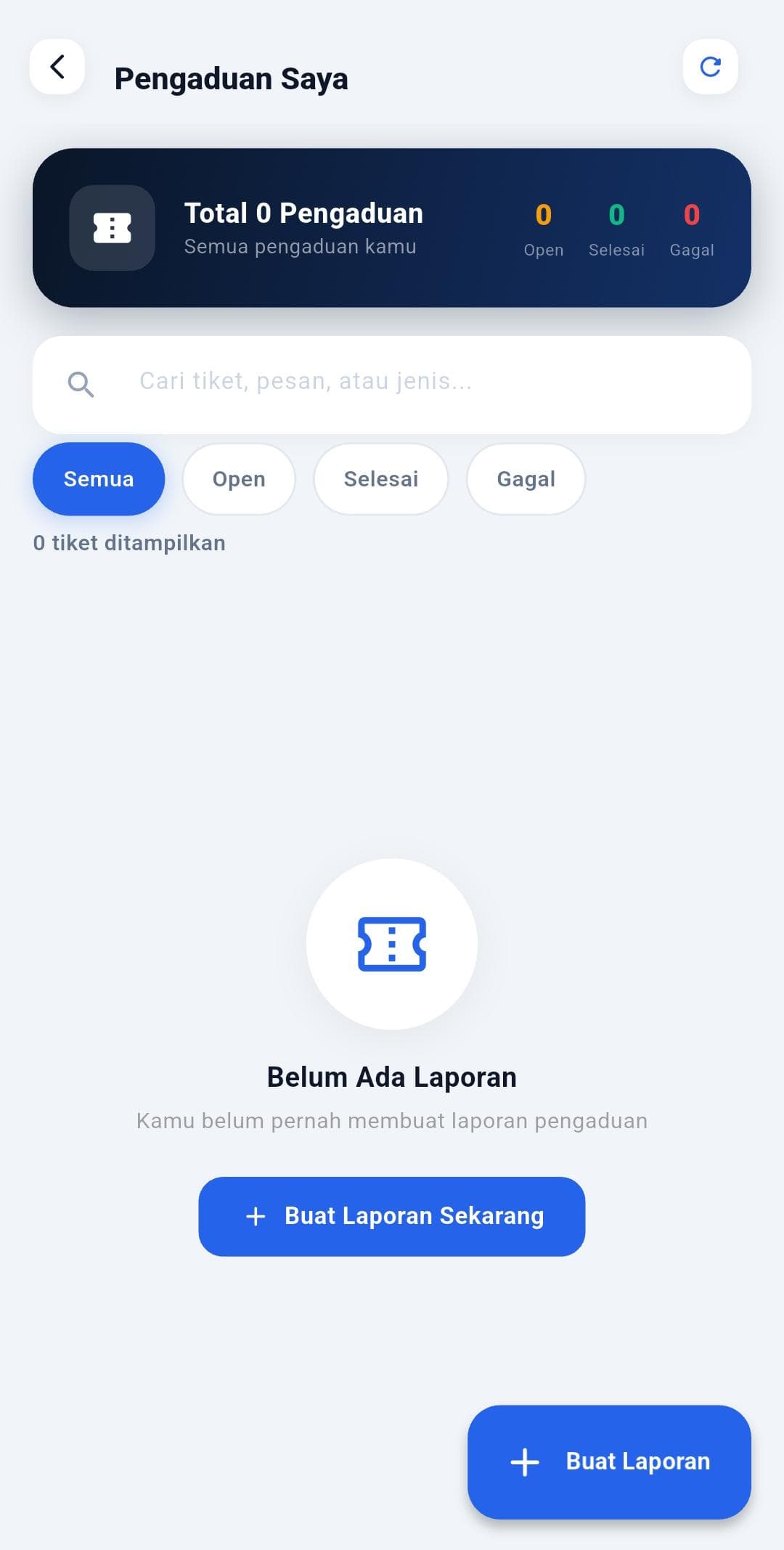 Support ticket