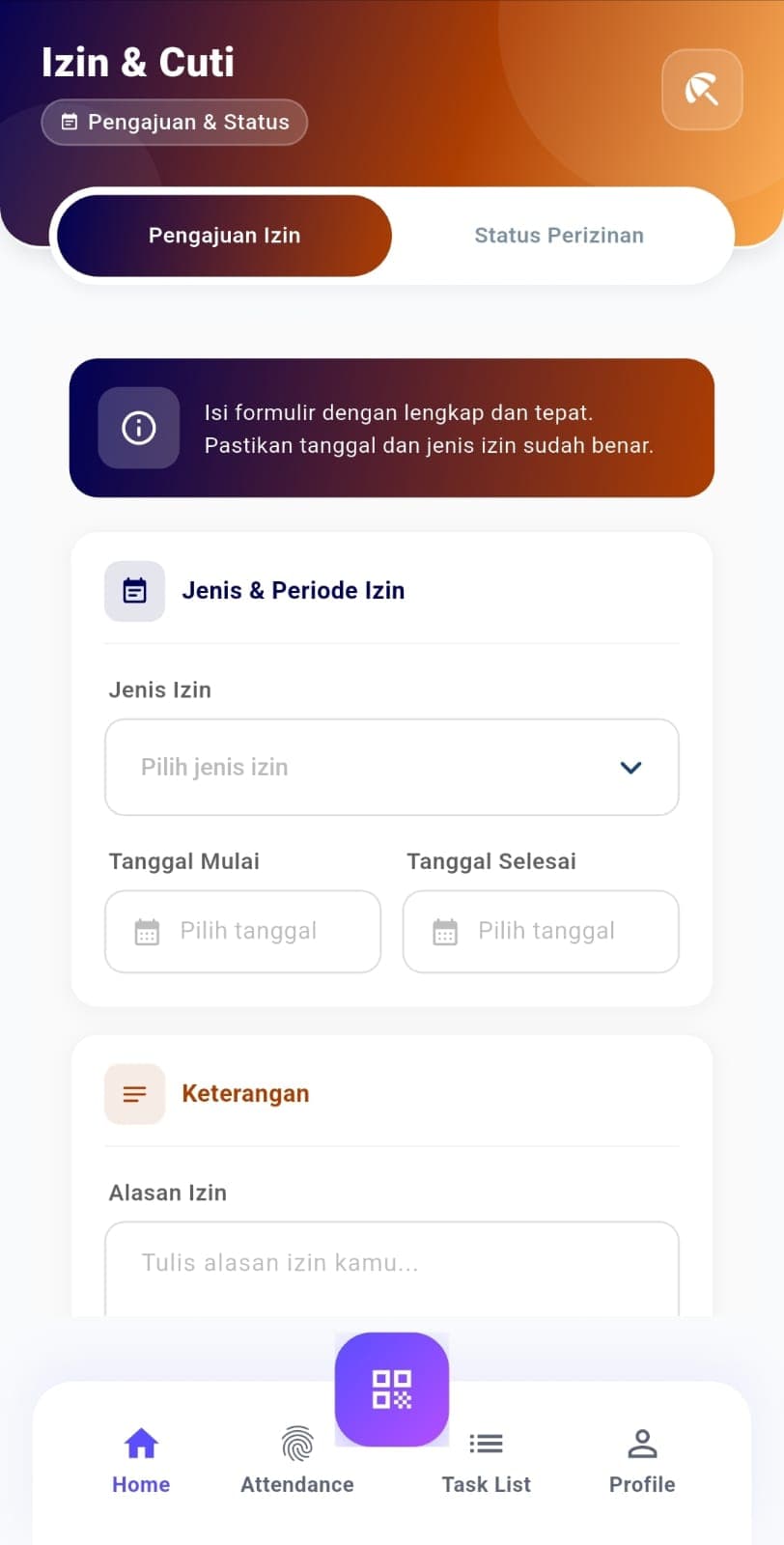 Leave request