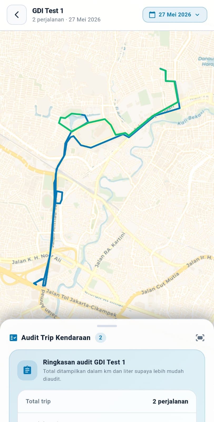 Trip detail page